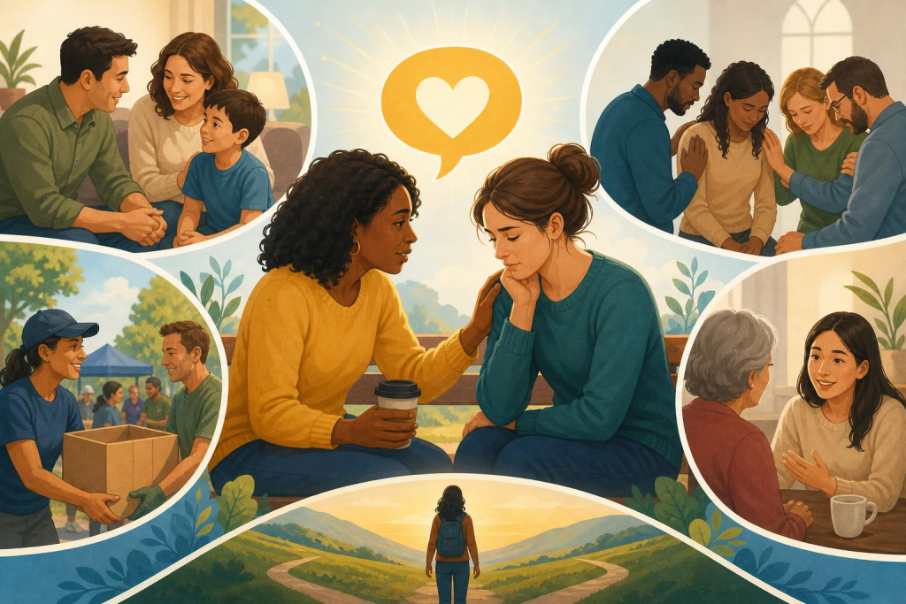 Power of Kind Words: How Blessing Grows visual guide