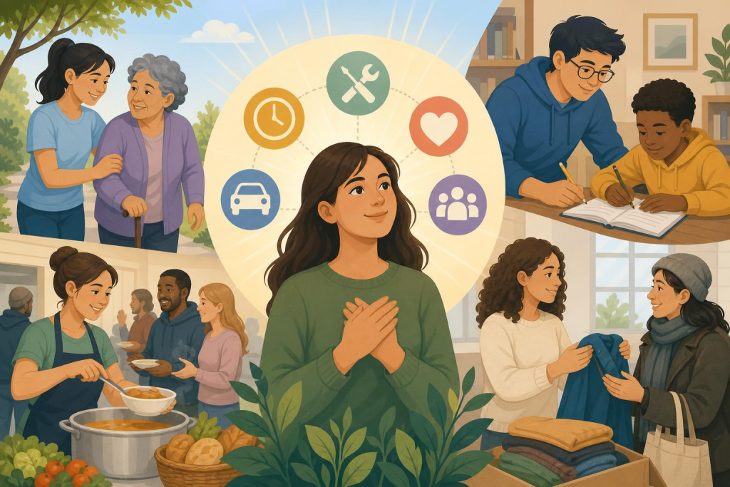 Serve Others Without Money: Practical Faithful Ways visual guide