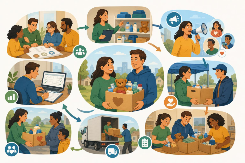How to Organize a Donation Drive That Actually Helps visual guide